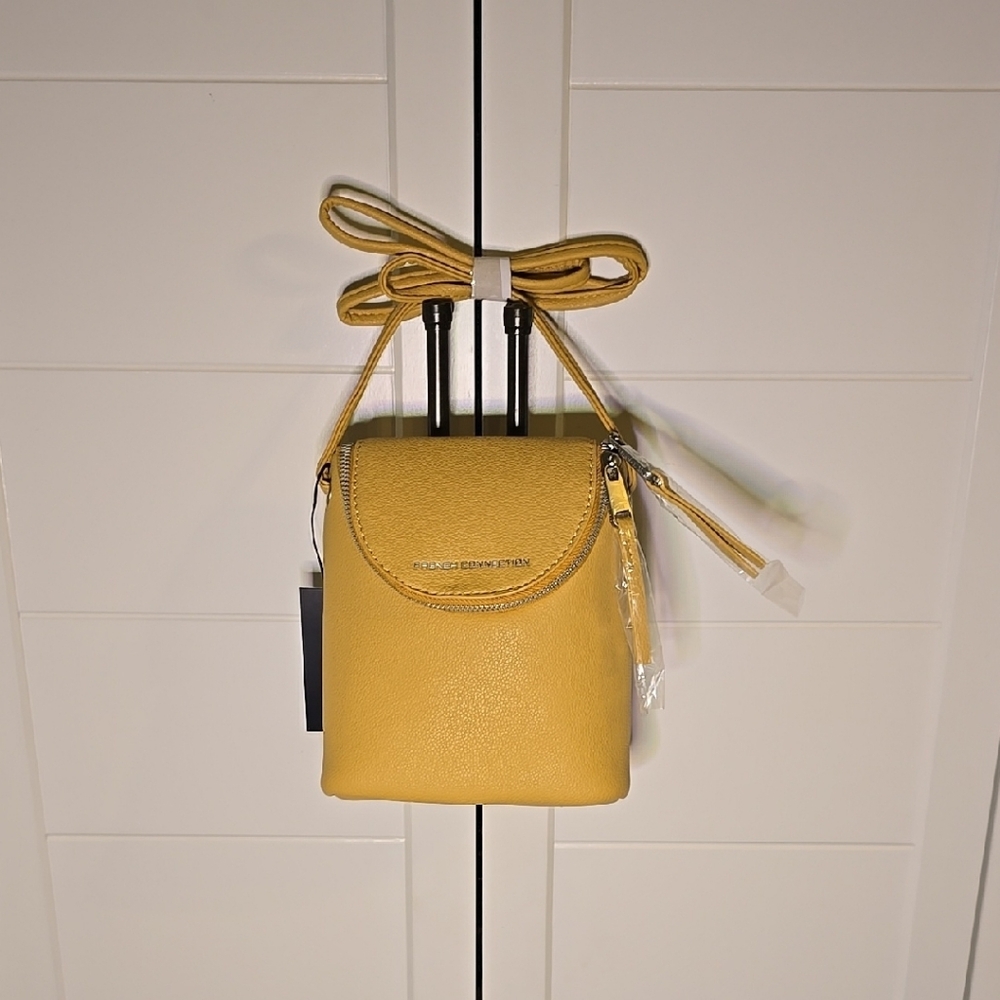 French Connection Noreen Yellow Crossbody Bag